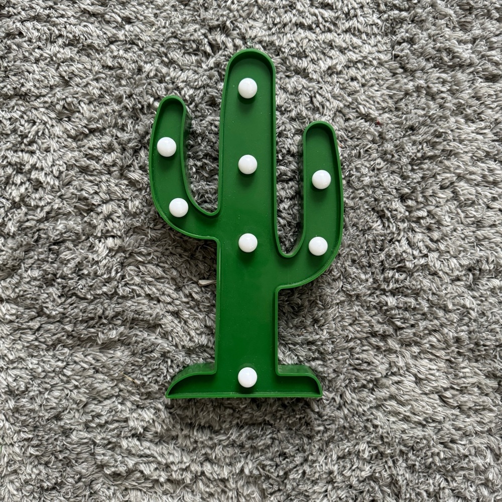 cactus lamp home decor